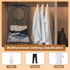 Dirty Clothes Storage Bag Basket Foldable Laundry Basket Wall Hanging Household Clothing Organizer with Hook Bathroom Mesh