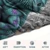 1Pc DemonReptiles Print Flannel Blanket, High quality Comfortable for All Seasons, Home Decor, Warmth and Comfort, Perfect for Christmas Gifts