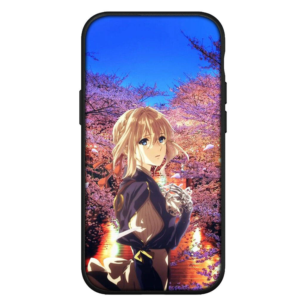 Cover for iPhone 17 16 15 Xiaomi Poco Redmi Note 14 13 12 11 Pro Max X 9 16e Samsung Galaxy S25 S24 S23 OPPO Huawei Violet Evergarden Phone Case