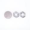 Surgical steel hexagon pendant accessory parts