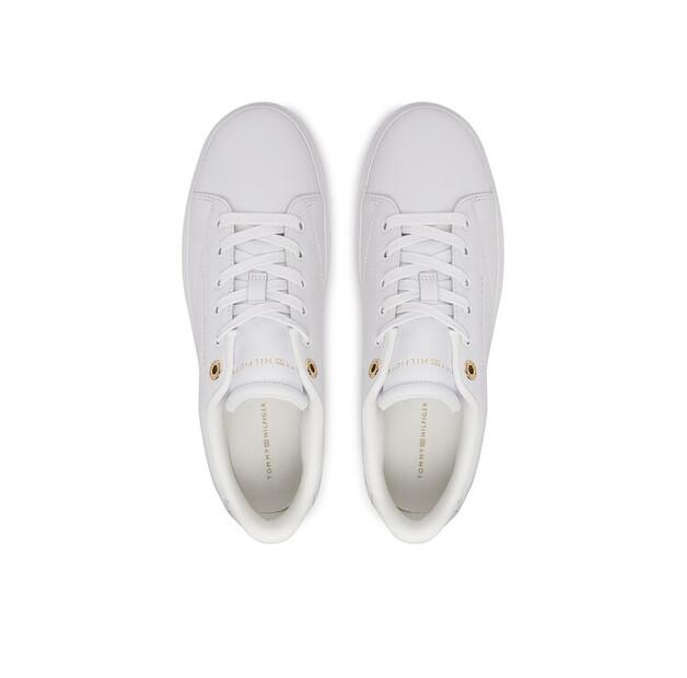 Tommy Hilfiger Th Feminine Cupsole Leather Sneakers