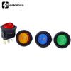 4Pcs KCD1 12V/220V LED Rocker Switch 16A 20A ON/OFF 3 Pin Round Power Button Switch with Light for Car Boat Van Dashboard Switches4