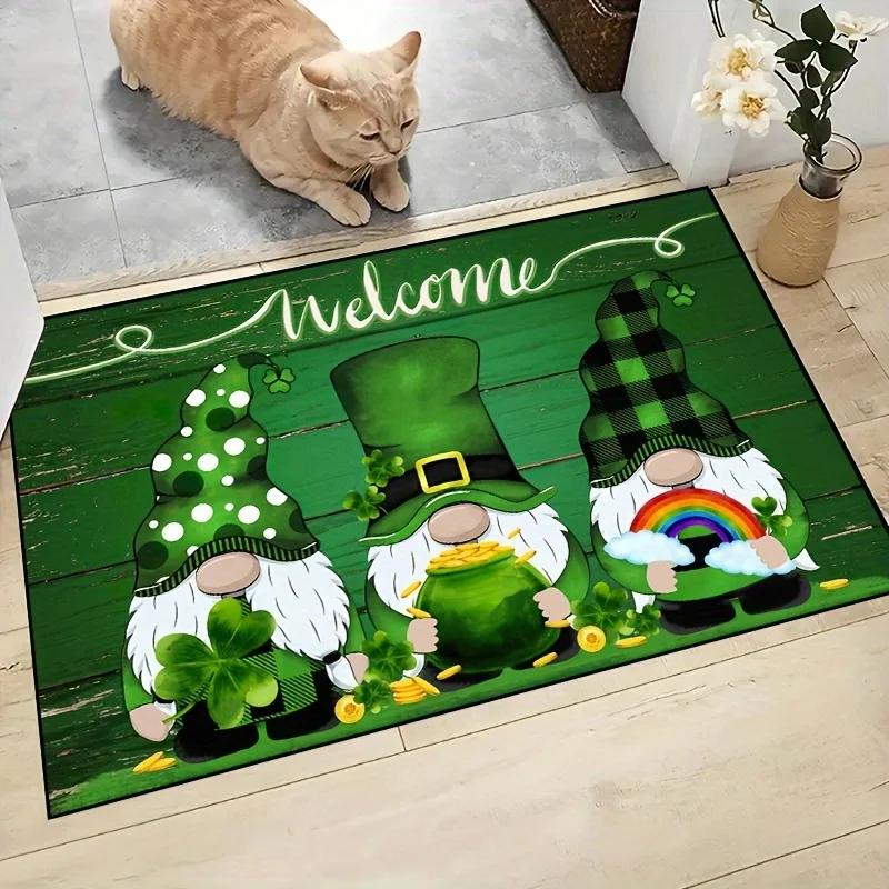 Welcome Letter Door Mat Non-slip Carpet Bedroom Entrance Doormats Home Decoration Washable Kitchen Bathroom Balcony Floor Rug