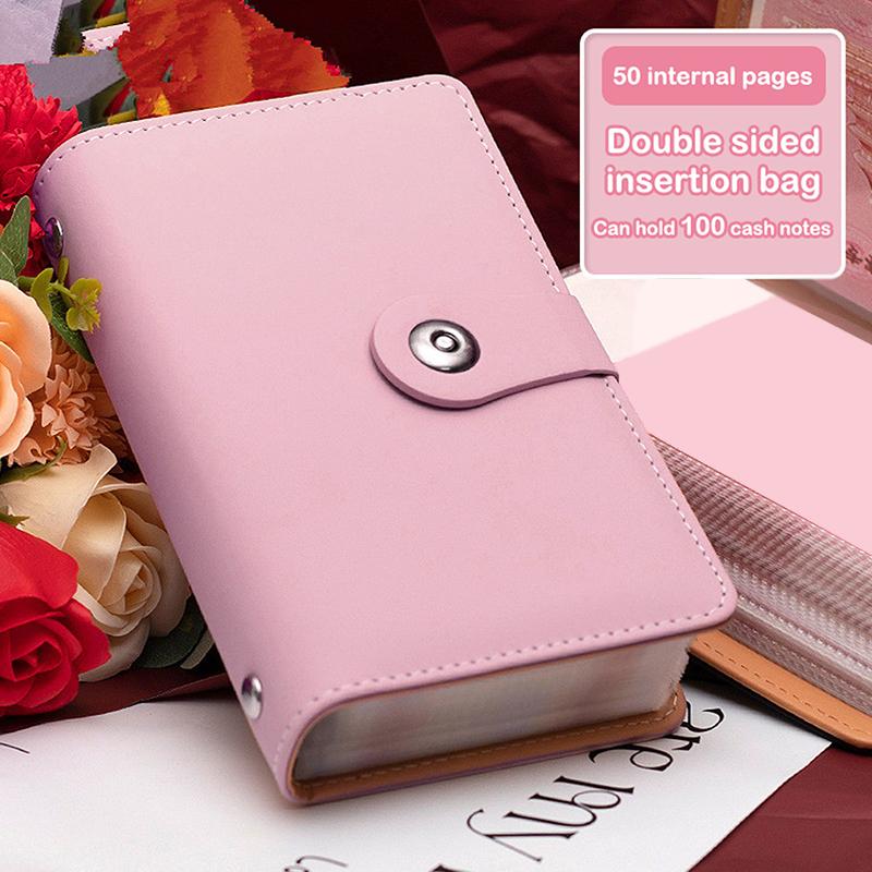 Banknote Storage Book Made Of Pu Material, Can Hold 100 Banknotes, With Banknote Photos, Stamps, Bank Card Storage Book