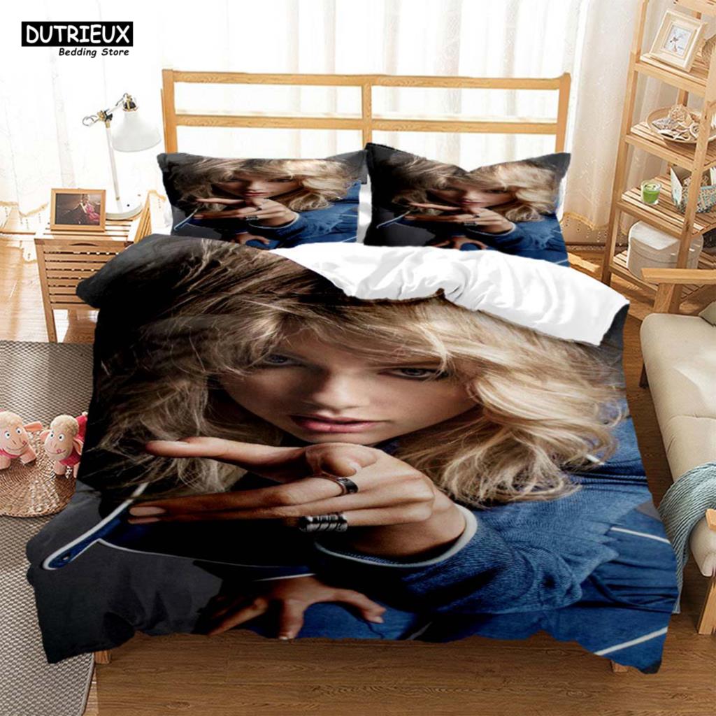Top Stream Sängerin Taylor Modische Bedruckte Bettwäsche Decke Bettwäsche-Sets Anpassbares Bettwäsche-Set King-Size Bettwäsche-Set