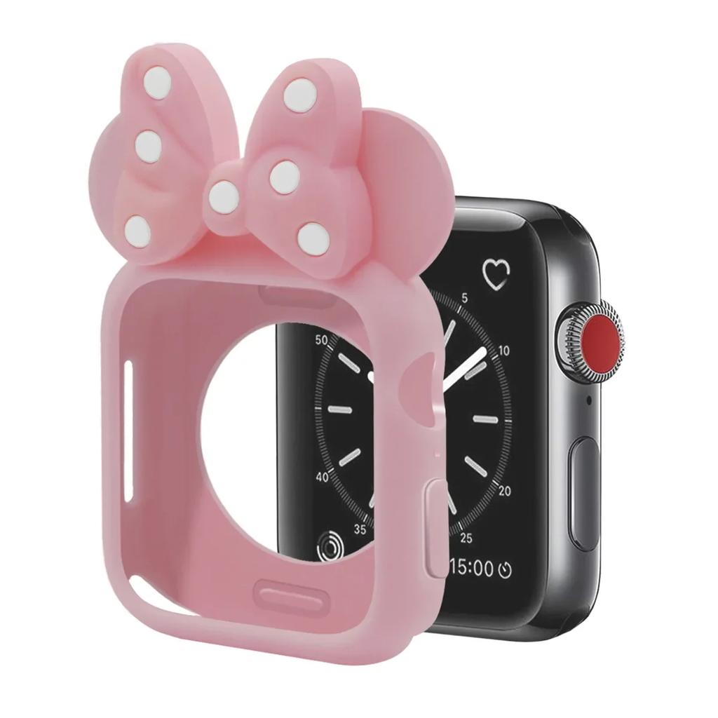 Weiche Silikonhüllen für Apple Watch 11 10 9 8 7 46mm 45mm 41 42mm Mädchen Cartoon CUTE Schutz für iWatch 6 Se 44mm 40mm