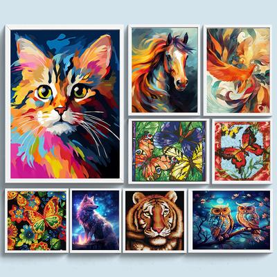 Full Embroidery Beaded Animal 9CT DIY Beadwork Kit for Living Room Bedroom Decor