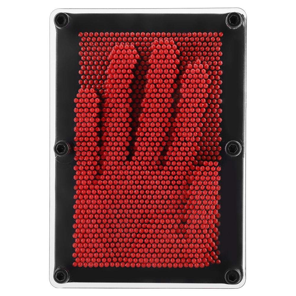 

3D Pinart, 3D Hand-Molded Cloning Shape 3D Antistress Pin, Educational Toy for Birthday Gift (Red)