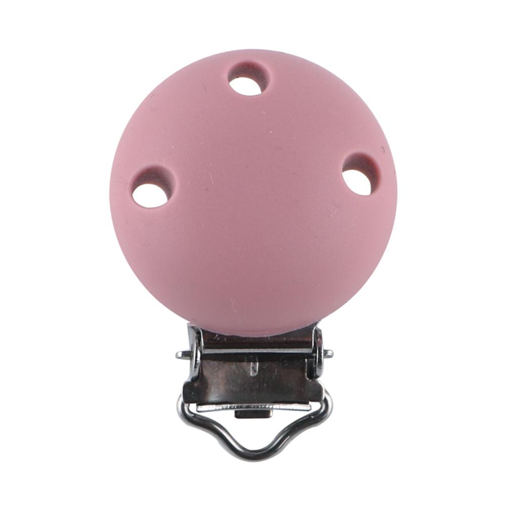6pcs New Color 30mm Silicone Round Metal Clips DIY Bag Hat Chain Keychain Holder Clamps Jewelry Handmade Accessories
