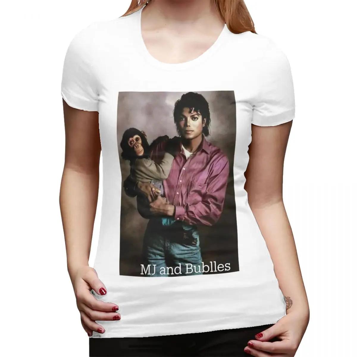 

Michael Jackson TShirt for Women Round Neck Streetwear T Shirts Womens Tees Short Summer Clothes Tops S