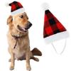 Chapéu de Natal para animais de estimação, decoração de chapéu de Natal para cães e gatos