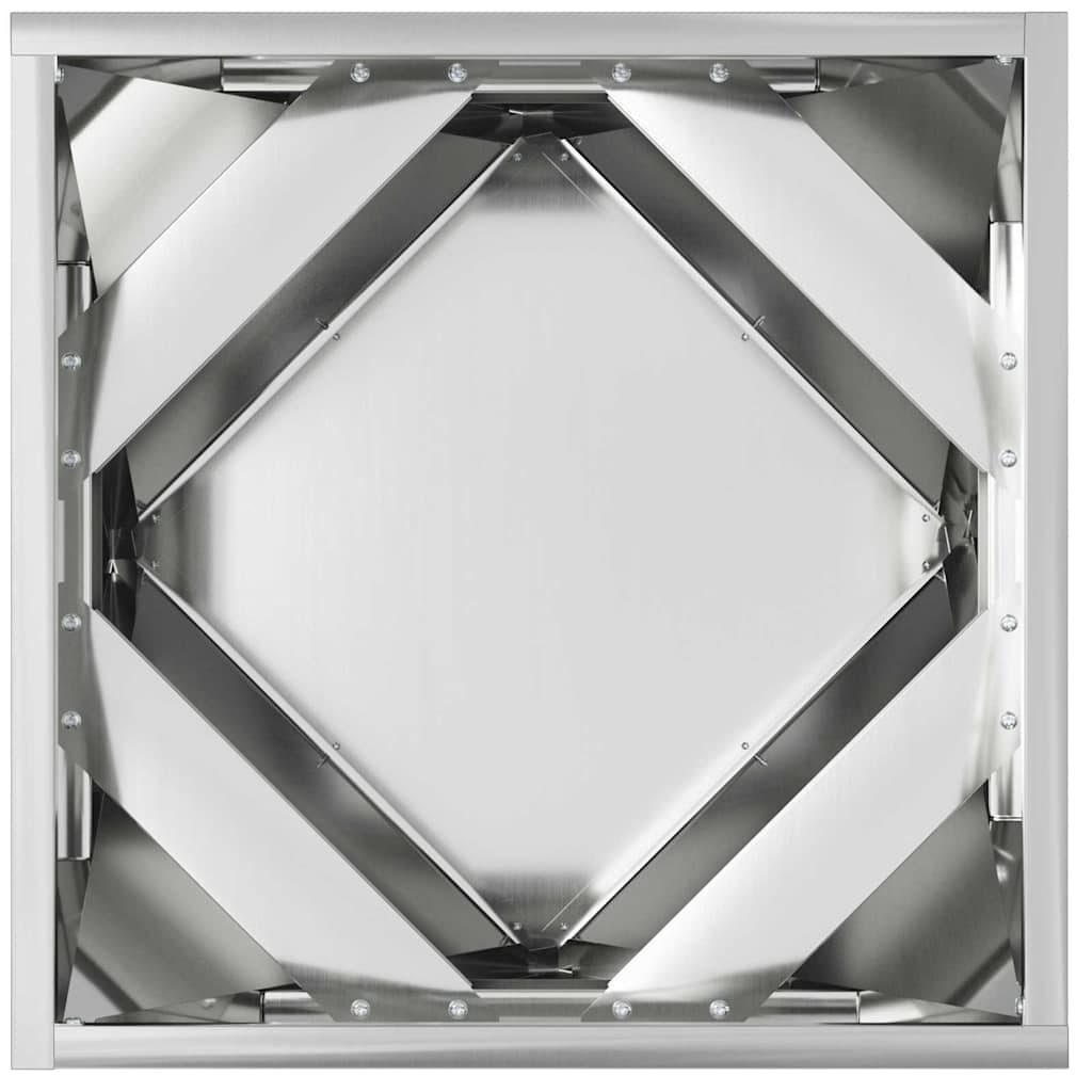 Plant Pot Silver 40 X 40 X 40 Cm Galvanized Steel