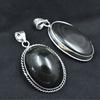 138.05 Carat Oval Cut Black Onyx Pendant Healing Stone 925 Silver Gemstone AR-1696-S