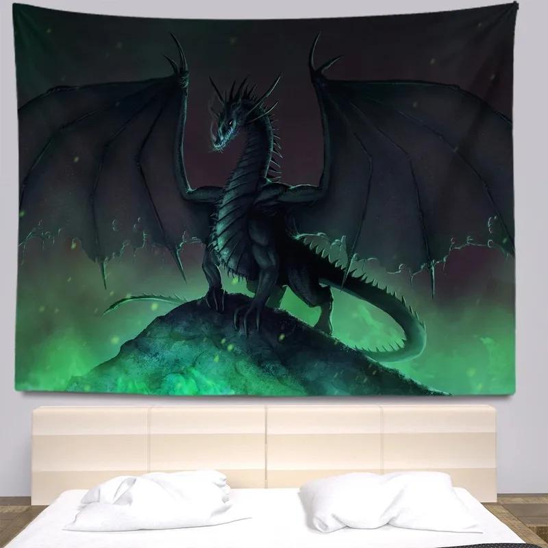 Fierce Dragon Hanging Cloth Office Living Room Tapestry Home Wall Decoration Tapestry