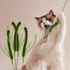 Cat Interactive Toy Tail Grass Cats Sage Feather Toy Long Pole Kitten Teasing Stick Bite Resistant Sound Toy Cat Supplies