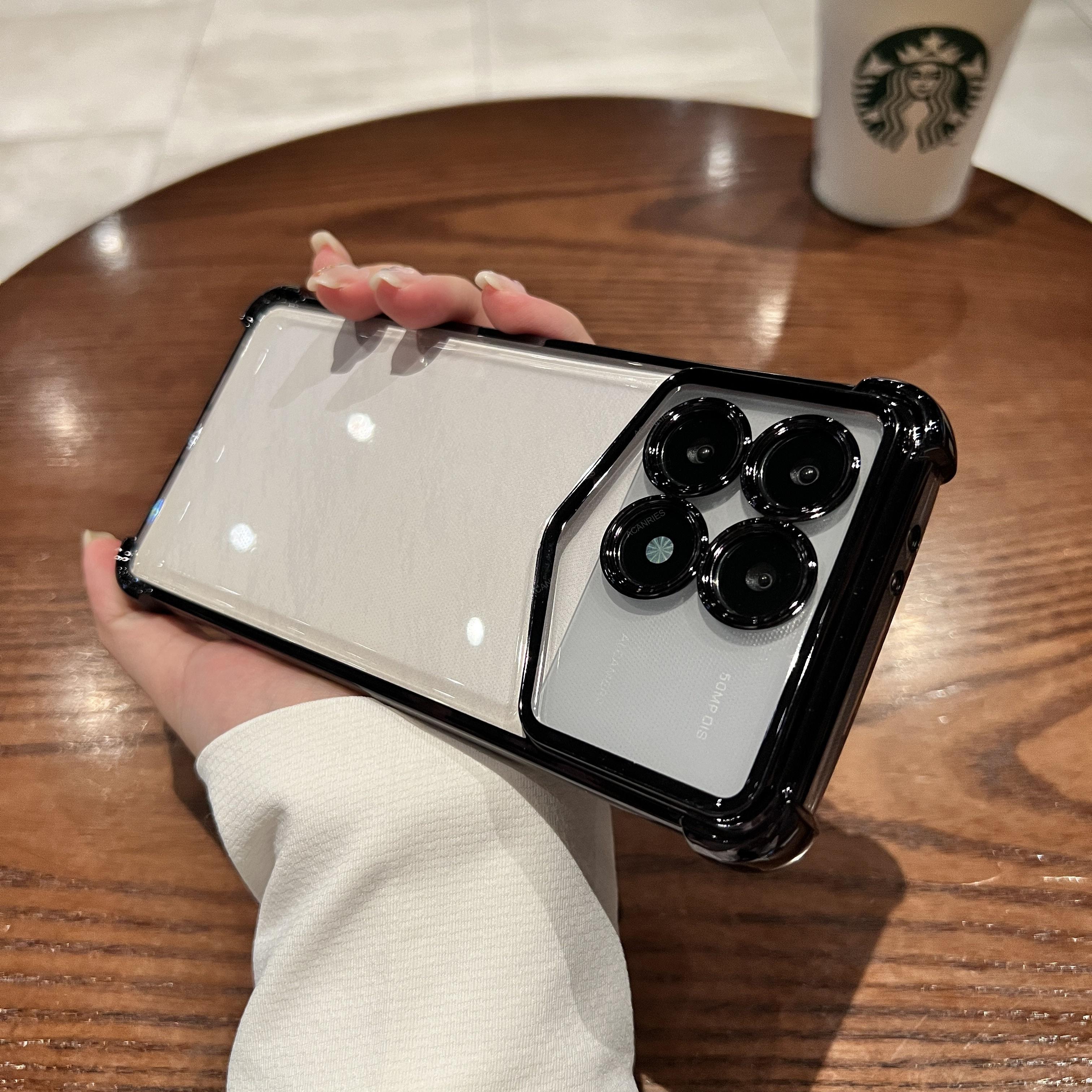 

Мягкий силиконовый чехол с четырьмя углами и утолщением для Xiaomi Mi Poco X6 Pro X3 Nfc X5 F6 F5 F3 M6 M3 F6pro 5G M6pro Cover X 6 3 For Mi Poco X6 Pro чёрный