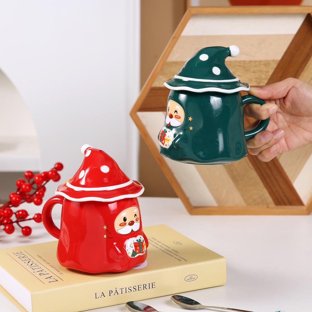 Creative Christmas Gift Gift Ceramic Cup Santa Mug Souvenir Gift Water Cup Couple Cup