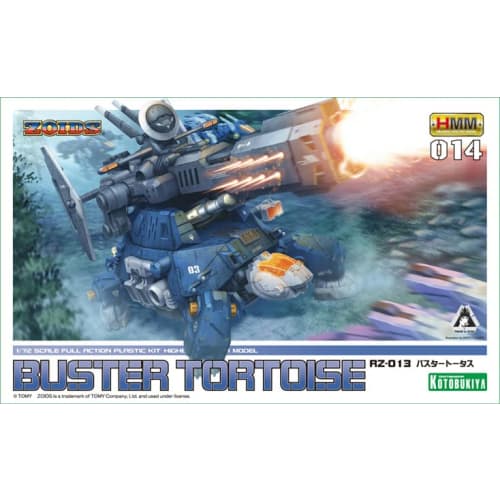 Kotobukiya ZOIDS RZ-013 Buster Tortoise, 1/72 scale plastic model, approximately 190mm in length