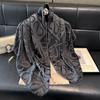 Spring Tencel Cotton Silk Scarf Fashion Classic Big Brand Style Square Scarf Shawl Women High-End Scarf Women