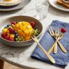 5Pcs Mini Size Snack Fork Rustless Steel Fruit Pick Fork Reusable Dessert Fork  Dessert Tasting