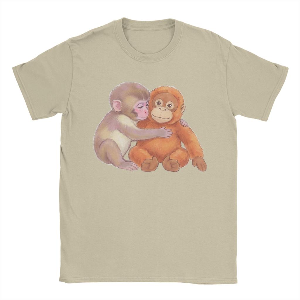 Punch Monkey Abandoned Baby Monkey for Unisex Women T Shirt Creative Tee Shirt Short Sleeve TShirts Cotton XL XL XL Tops