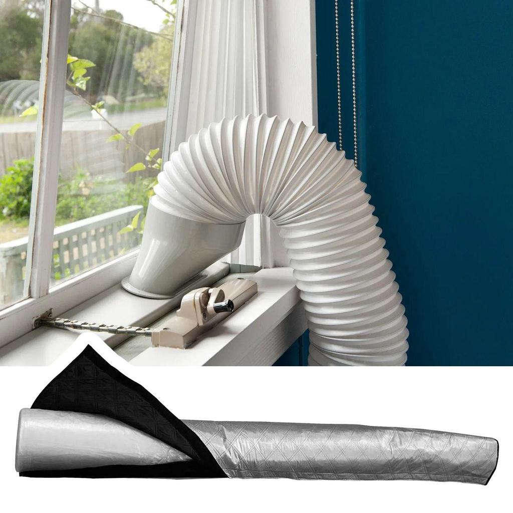 AC Hose Cover Air Conditioner Hose Insulation Wrap Exhaust Tube Hose Duct Vent Cover Dustproof Versatile Exhaust TubeAccessories