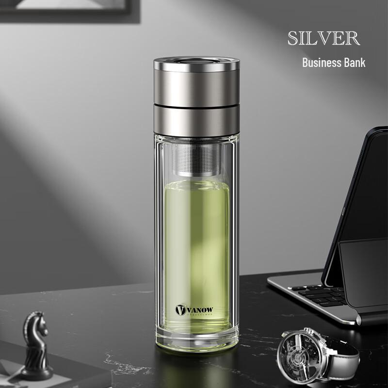 Vanow 2025 One-Touch Tea Infuser Glass Bottle