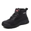Stivali da Lavoro da Uomo Scarpe con Punta in Acciaio Scarpe da Lavoro Protettive Autunno Inverno Antisfondamento Antiperforazione Scarpe di Sicurezza Industriale