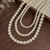 Pärlkedja med imiterade pärlor Kristallpärlor Elegant Feminin Glans Varmt Smycke
