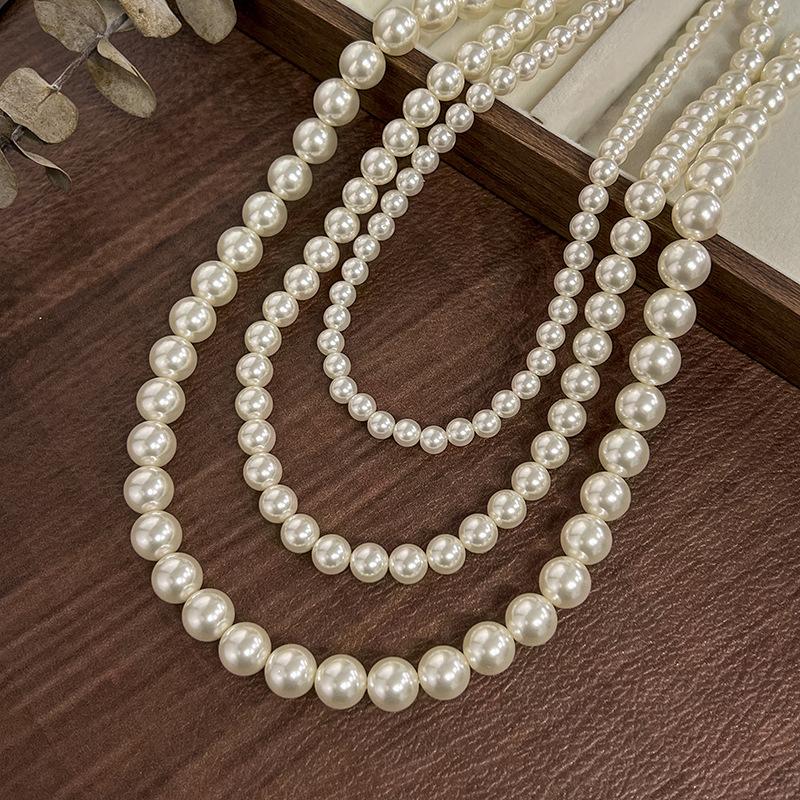 Pärlkedja med imiterade pärlor Kristallpärlor Elegant Feminin Glans Varmt Smycke