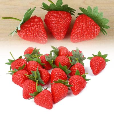 Party Strawberry Play Toys Prop Red 20pcs 3.5cm/1.38inch