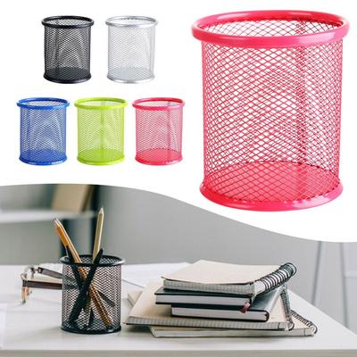 Multicolor Office/School Pencil Storage Stationery Organiser Mesh Pen Pot Pen Holder Storage Case