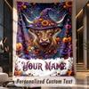 Halloween (72) Theme Custom Tapestry Personalized Custom Name Text Wall Hanging Tapestry Home Decor Background Cloth