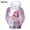 Pánská Dámská Módní Mikina DARLING in The FRANXX Zero Two 3D Potisk Mikiny Oversized Mikiny Ležérní Pulovr Anime Streetwear