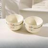 ZISIZ Hand-Painted Floral Ceramic Bowl Set