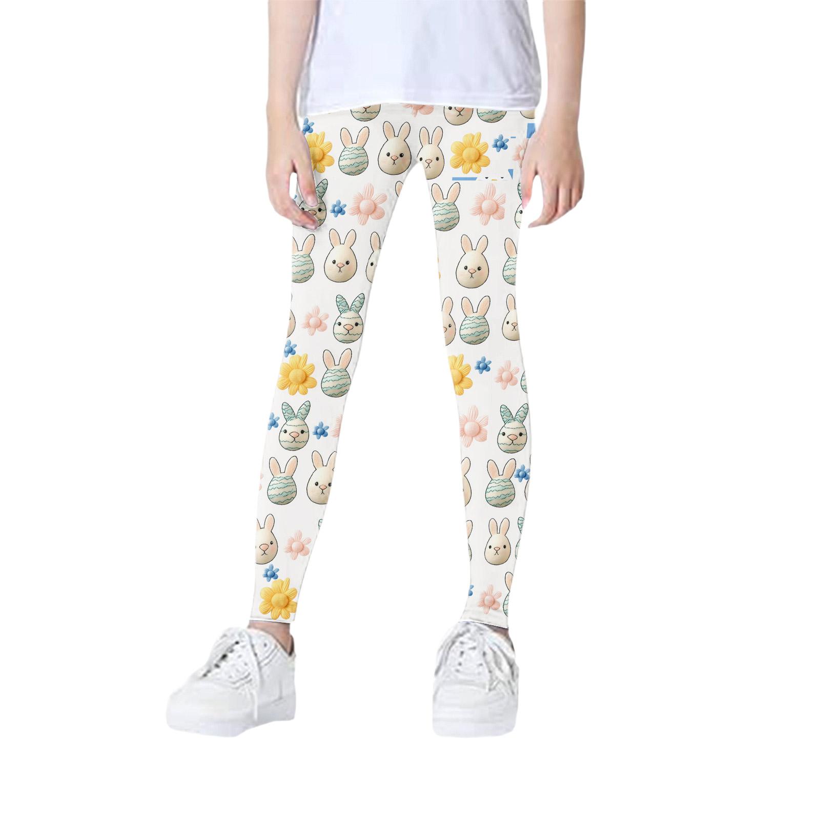 

Girls Slim Fit Leggings - Color Base Layer Pants 160 жовтий