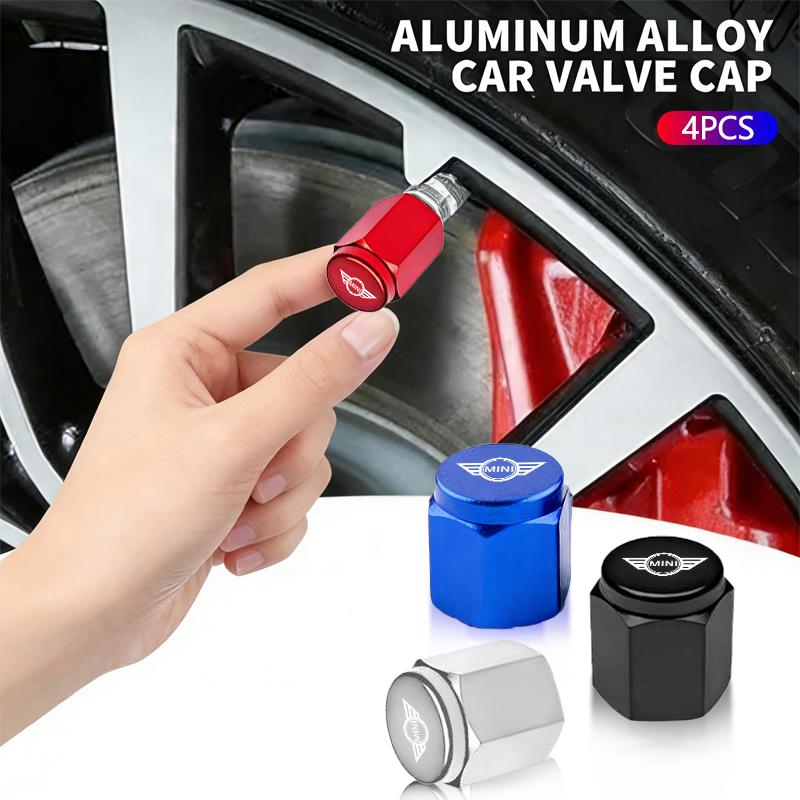 Metal Car Styling Wheel Tire Air Valve Caps Stem Cover For BMW Mini Cooper Countryman Clubman R55 R56 R60 F54 F55 F56 Sticker DF7