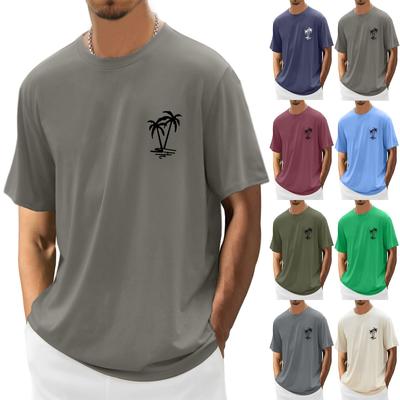 Ανδρικά T-shirt T-shirts Graphic Text Pool3D Printing Street Casual κοντά μανίκια εμπριμέ ρούχα Basic