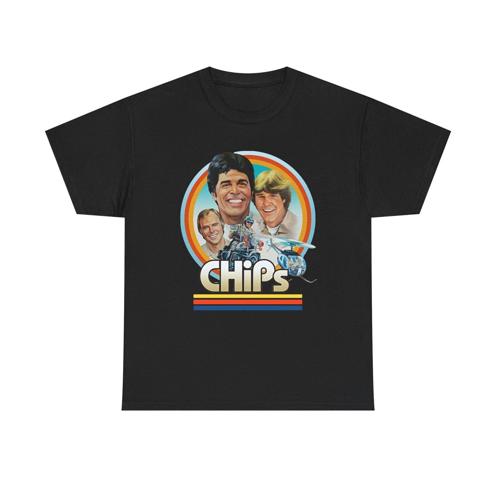CHIPS Retro TV Series T-Shirt: Classic 70s/80s Police Drama Apparel 2XL