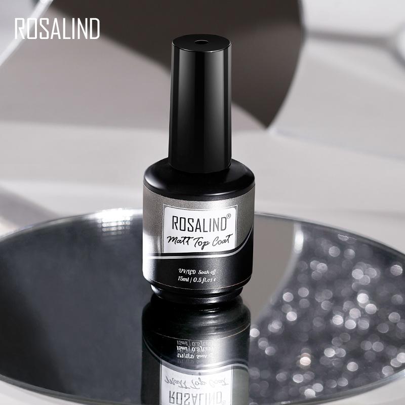 ROSALIND 15 ml semipermanenter Gel-Nagellack, matter Überlack, Gel-Lack