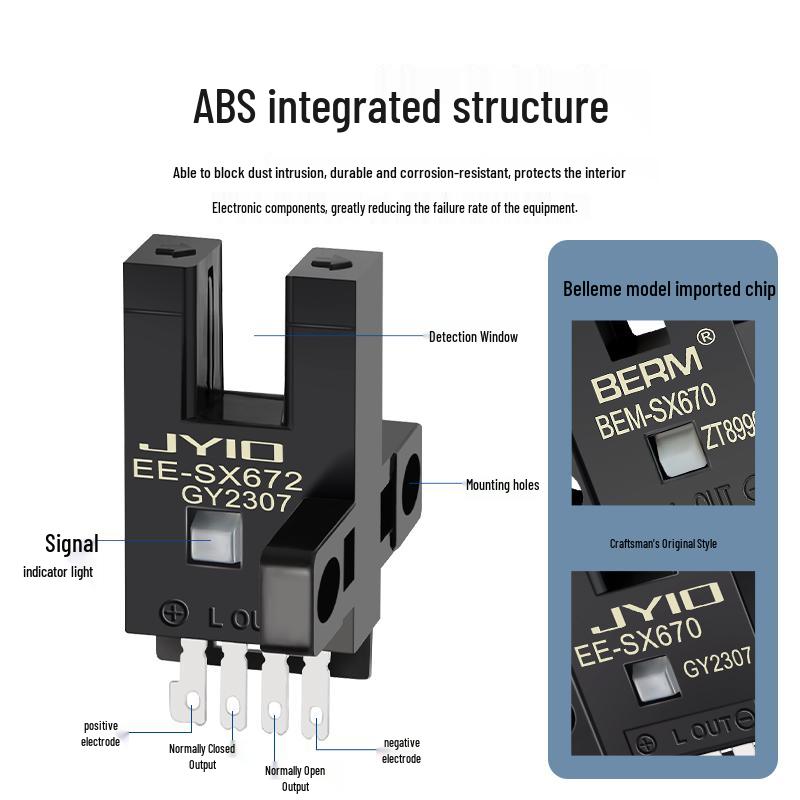 U-förmiger induktiver photoelektrischer Sensor EE-SX670/671/672A/673/674 mit Endschalter (NEIN, ES)