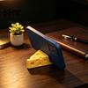 Stable Phone Cradle 3D Printed Cheese Holder, Cute Mini Mount with Hard Material Holder Keychain Ring, Lightweight Portable Desktop Stand for
