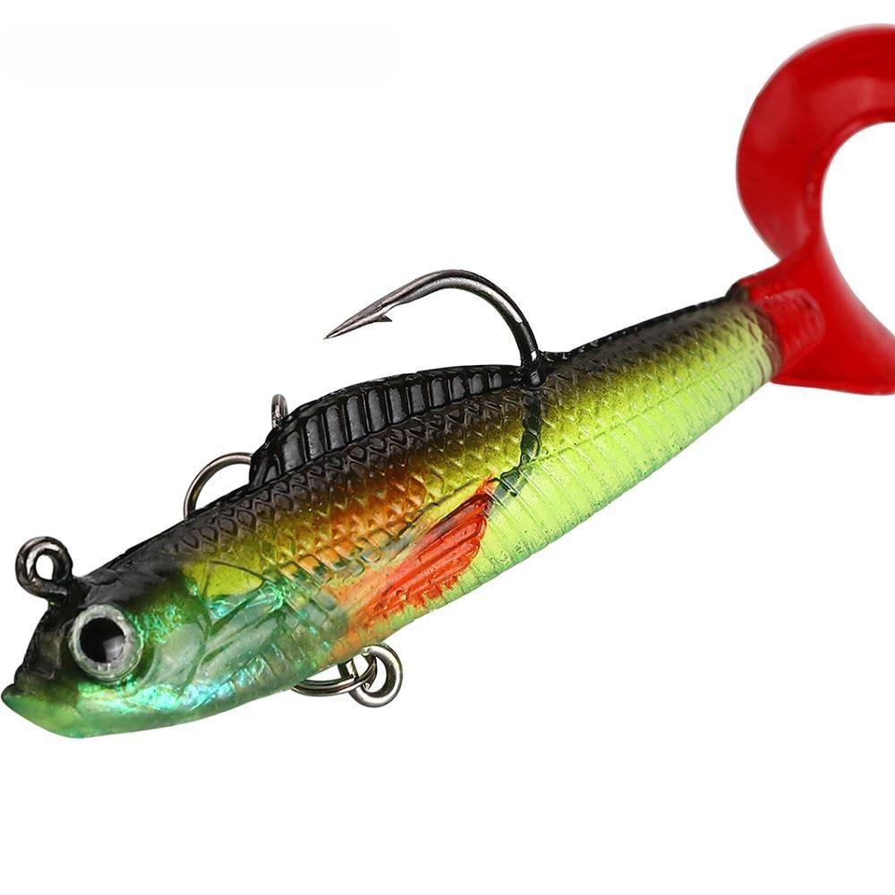 Jig Head Lead Soft Bait 1pcs Silicone Artificial Bait 9cm/9g Fishing Lure Bass Carp Fishing Pesca