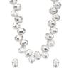 Oxidized Silver/Gold-Plated Artificial Jewelry Set with Crystal & stone Studded with Matching Earrings For Women and Girls