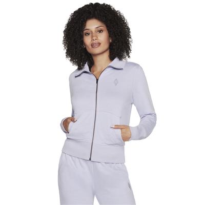 The Hoodless Hoodie Diamond Jacket, Womens Purple Sweatshirt