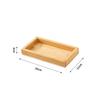 Holzschale mit zwei Fächern für Snacks & Obst
