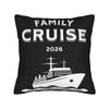Family Cruise Pillow Cover Morden Pillow Case For Sofa Home Decoration Comfy Pillowcases Gift