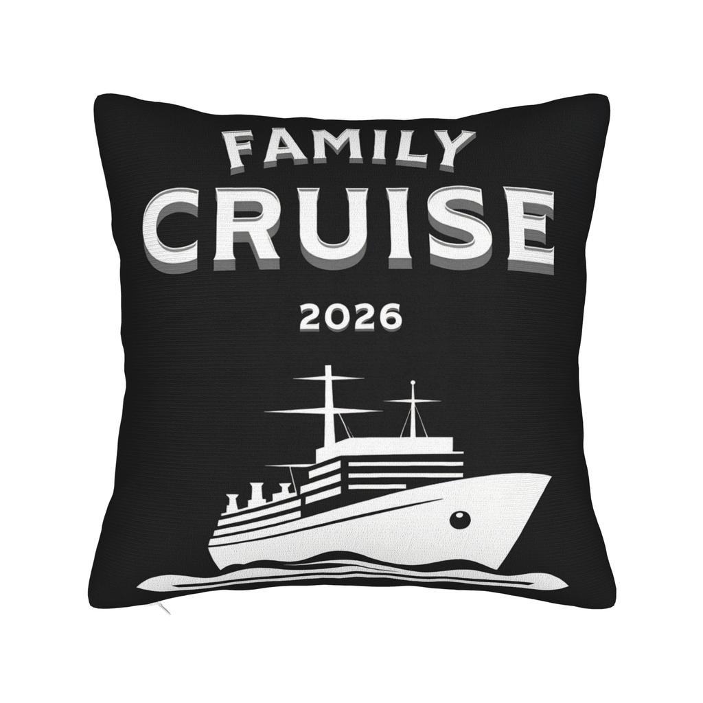 Family Cruise Pillow Cover Morden Pillow Case For Sofa Home Decoration Comfy Pillowcases Gift