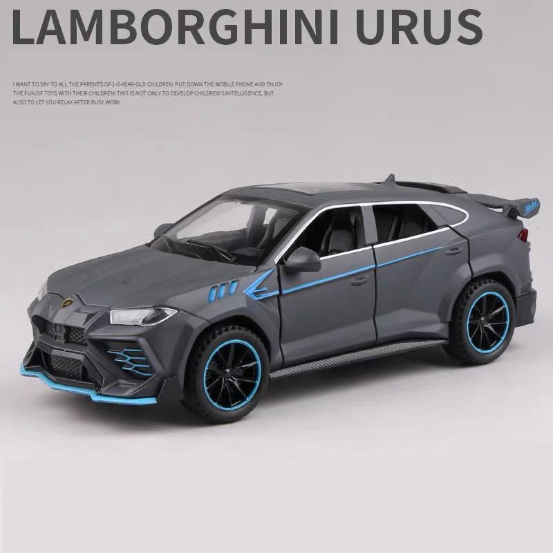 1/32 Lamborghini Bison Urus SUV Alloy Scale Car Model Diecast Metal Miniature Car Model Sound and Light Collection Children Toy Vehicles Gifts
