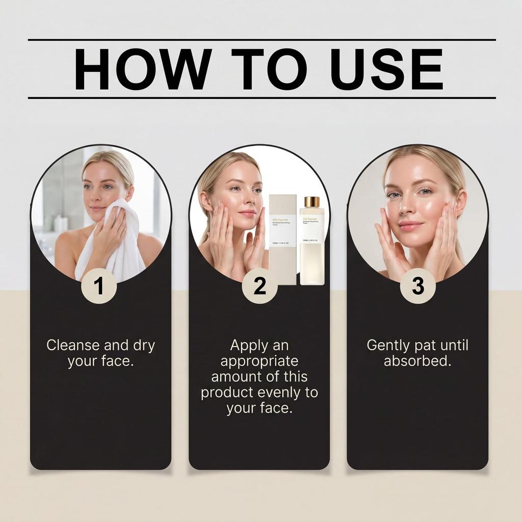 AMZ Smooth Toner Daily Hydration Moisturizing Refreshing Non-Sticky Easy Absorption Gentle Care for Facial Skin